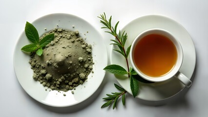 Herbal Tea with Sage and Peppermint