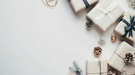 Charity event showcasing beautifully wrapped gifts for fundraising during the holiday season