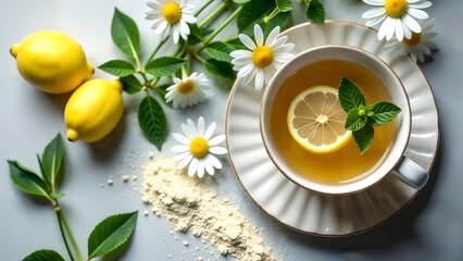 Linden and Chamomile Tea Arrangement