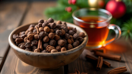 Fototapeta premium Warm Spiced Tea with Cloves