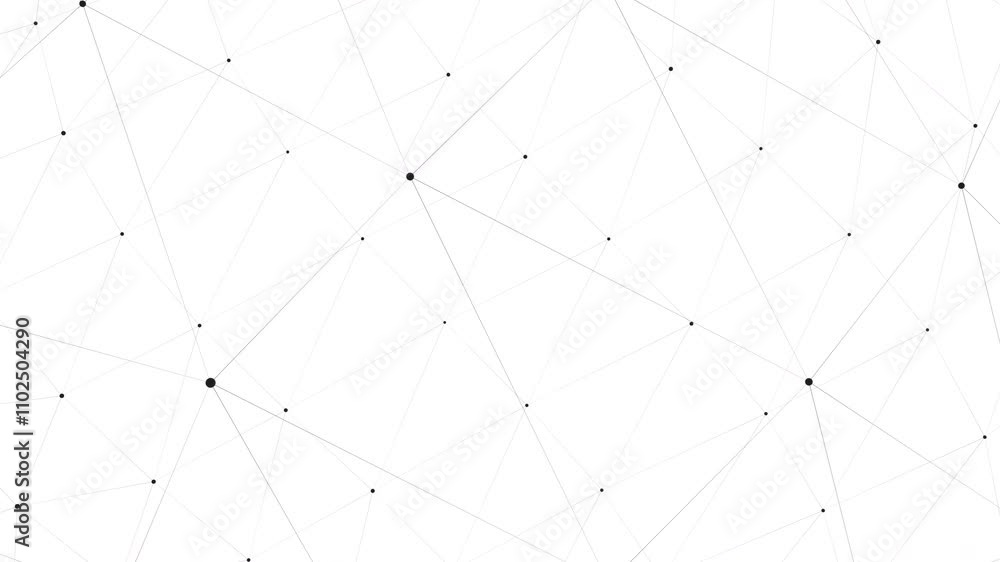 Poster Plexus loop animation background. Information technology or science background. Connected dots. 4k video