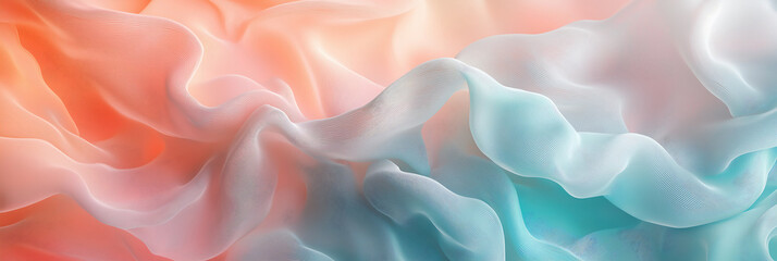 Fototapeta premium Soft Iridescent Folds