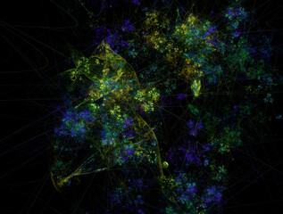 Imaginatory fractal abstract background Image