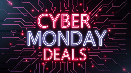 Cyber Monday Banner Design, Generative Ai