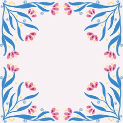 Botanical Blossom Flower Christmas Greeting Card watercolor Illustration