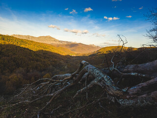 Sunset in the mountains