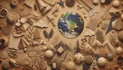 The art of simplicity: kraft paper textures.