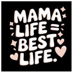 mom life best life mom mother t shirt design template vector 