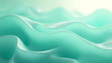 Fototapeta premium Turquoise Abstract Fluid Design