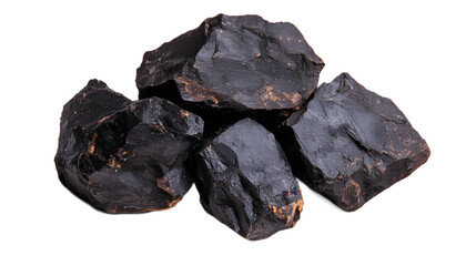 Obraz premium Smoldering Burning Coals on Transparent Background