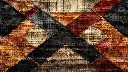 Colorful Geometric Pattern Textile Background