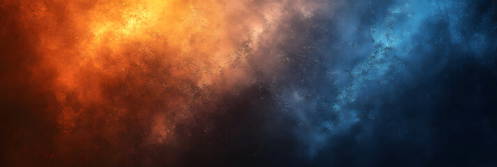 Colorful abstract background featuring vibrant orange and blue hues blending together