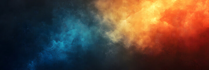 Naklejka premium Vibrant blend of colors creating an abstract background with blue, orange, and black tones