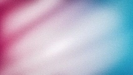 A soft abstract gradient with vibrant pink, white, and blue hues, enriched by a grainy texture, ideal for modern digital and artistic designs