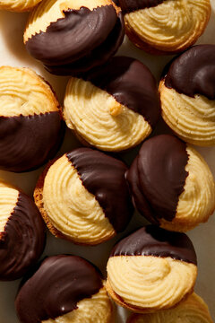 Viennese Whirls Cookies Close-Up