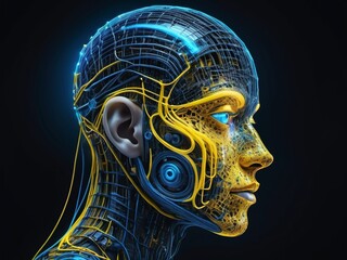 Humanoid's portrait.