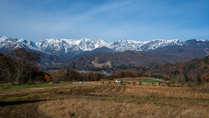 秋の北アルプス　白馬三山