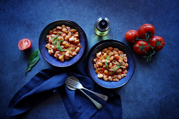 Ikarian style bean and fennel longevity stew. Horizontal orientation.