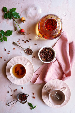 Rosehip Herbal Tea Made From Organic Rosehip Berry Shells.