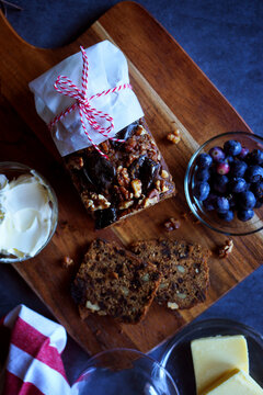 Date and Walnut Fruitcake Loaf