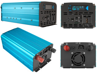 Inverter, voltage boosting device, on white background in insulation
