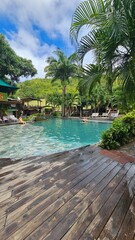 Obraz premium tropical resort pool