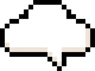 Pixel Art Cloud Speech Bubble