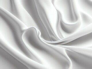 Obraz premium Elegant Draped White Fabric Texture