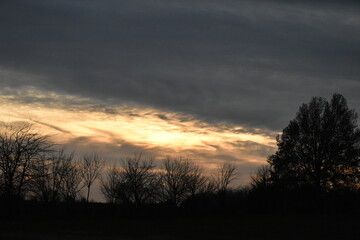 Dark Cloudy Sunset