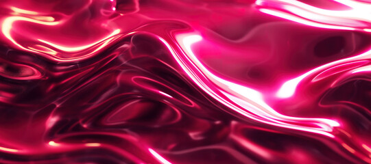 Fototapeta premium red maroon glowing hologram neon fluid wave background 14