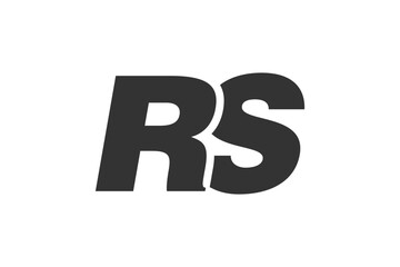 RS Techno Editable Font Logo For Corporate Branding. Bold, Futuristic Design With Unique Typographic Ideas. Minimal Custom Type And Dynamic Letter