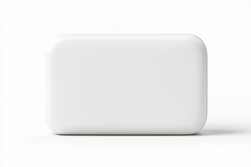 Fototapeta premium A white box with no writing on it, the perfect form of soap