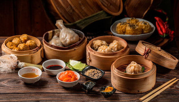 Shrimp Hakao, Dim Sum menu, Hakao Shrimp,also anglicized as ha gow, hau kau, ha kao, is a traditional Cantonese dumpling served as dim sum. It is made of shrimp meat, and steamed in a flour wrapper.