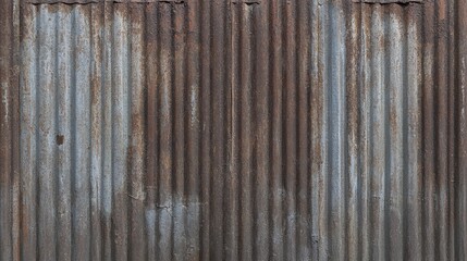 Fototapeta premium Weathered Metal Sheet with Rusty Texture and Industrial Appearance