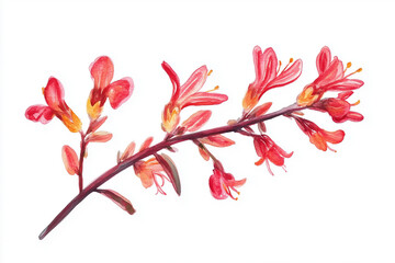 Fototapeta premium Native Australian Flowers on white or Clear Surface PNG Transparent Background