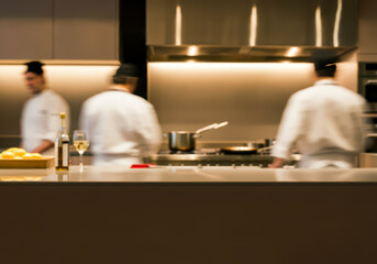 Culinary Symphony: Motion Blur Captures Chefs in Action