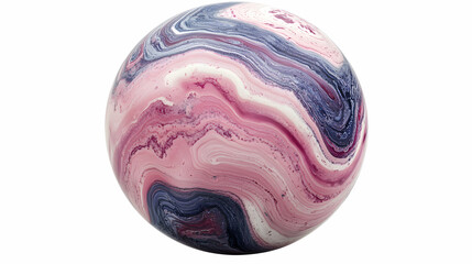 Obraz premium Abstract Pink and Purple Swirl Sphere, A Visually Stunning Marble Effect Background Image