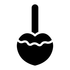 Caramelized candy icon