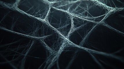 Intricate Spiderweb Texture Dark Background
