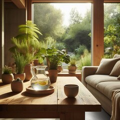 Minimalist Sustainable Living Room