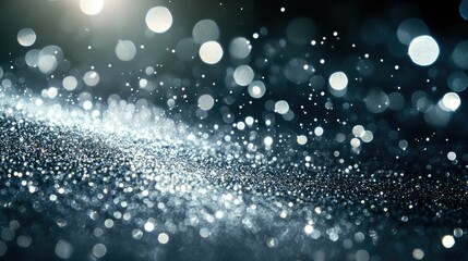 Abstract Glittering Background of Light Reflections and Sparkles