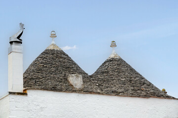 D&auml;cher eines Trullo Hauses, Alberobello, Apulien