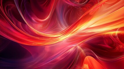 Abstract waves of light and digital energy with smooth, flowing lines, symbolizing futuristic data visualization, innovation, and fluidity in modern technology
