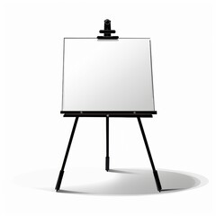 Blank Canvas on Easel for Artistic Expression and Creative Projects in Studio or Workshop Setting with Room for Imagination and Inspiration