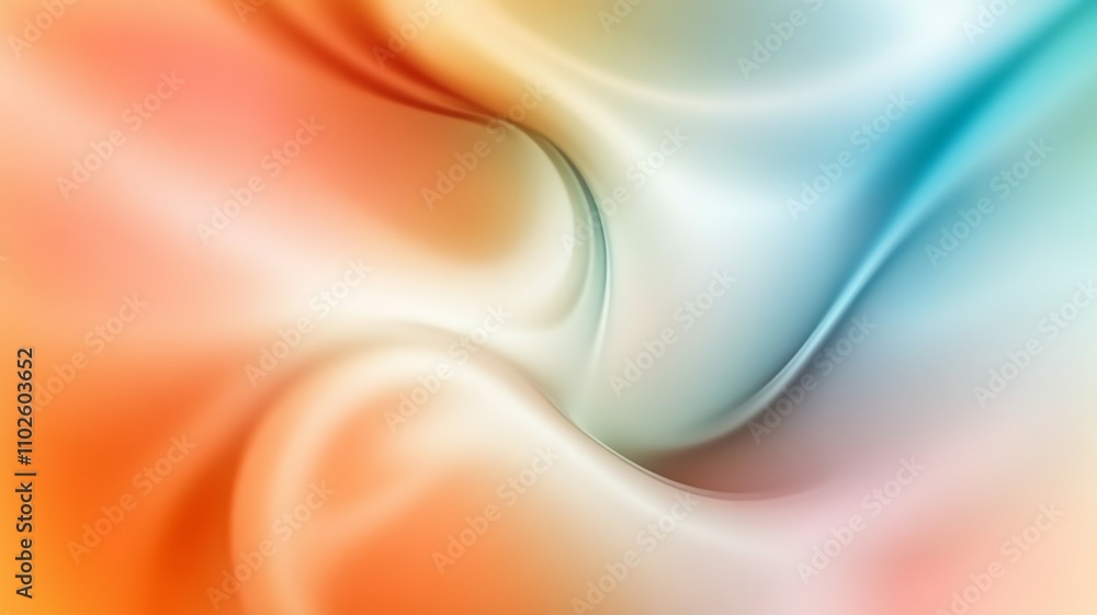 Poster a colorful, abstract painting with a wave-like pattern