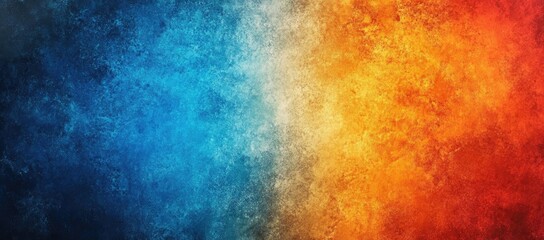 Fototapeta premium Colorful Gradient Texture Background with Black, Blue, Orange, and Red, Grainy Effect