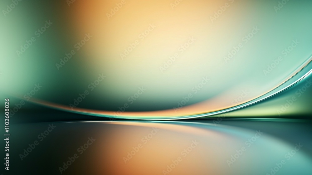 Poster a colorful, abstract background with a curved line