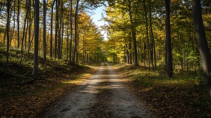 Fototapeta premium Autumn Forest Path