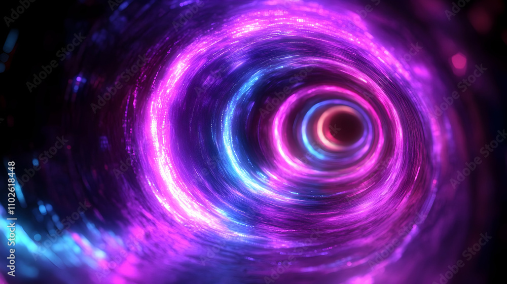Poster abstract 3d vortex tunnel background