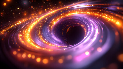 Obraz premium Abstract 3D Vortex of Light